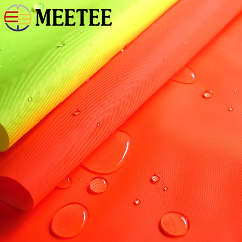 Meetee 100/200X150cm 300D PU Oxford Fabric Fluorescent Coated Reflective Polyester Fabric for Jacket DIY Clothing Sew Material ► Photo 1/6