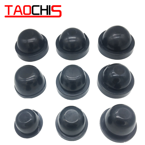 Taochis 2Pcs Car Light Headlight Dust Cover Rubber Dustproof For HID LED  65mm-110mm Waterproof Sealing Headlamp Cover Cap ► Photo 1/6