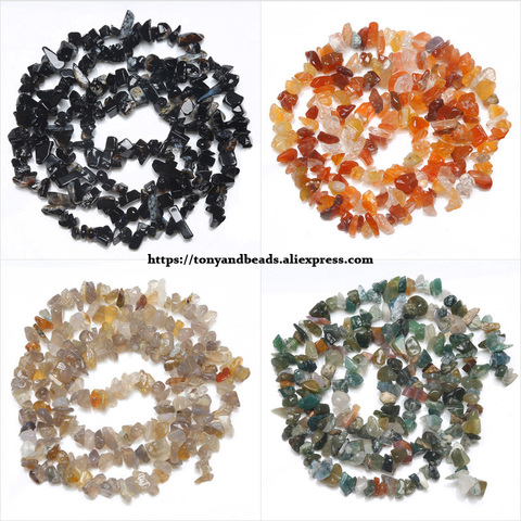 Free Shipping Freeform Gravel Natural Black Red Grey Indian Agates Stone Loose Beads 3-5/5-8/8-12mm Pick Size ► Photo 1/5