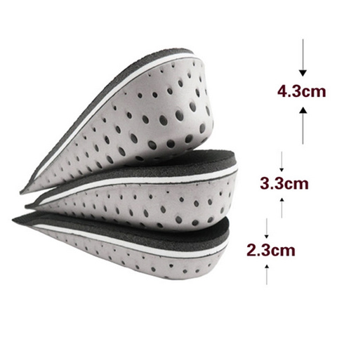 Unisex Increasing Orthotics Half Insole Pad Height Cushion Taller Male Female Footwear Shoes Height Cushion Taller ► Photo 1/6