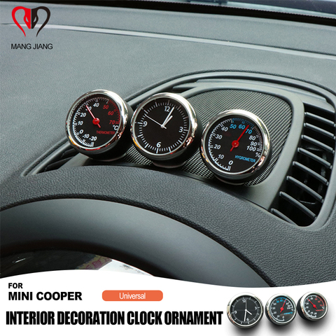 New Car Interior Clock Hygrometer Thermometer Decorative For mini cooper JCW S F55 56 F60 R55 R56 R60 Countryman Car Accessories ► Photo 1/6