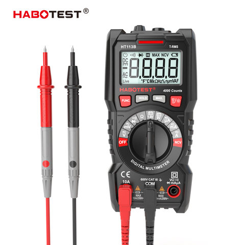 Habotest HT113B digital mini multimeter tester profesional transistor tester multitester multi meter ► Photo 1/6