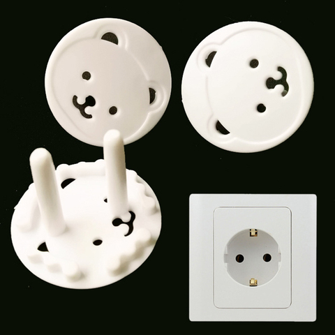 10pcs Baby Safety Child Electric Socket Outlet Plug Protection Security Two Phase Safe Lock Cover Kids Sockets Cover Plugs ► Photo 1/1