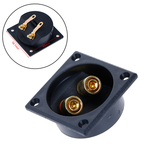 1PCS Car Stereo Speaker Box Terminal Round Spring Cup Connector Subwoofer Plug Coppper + ABS ► Photo 1/6