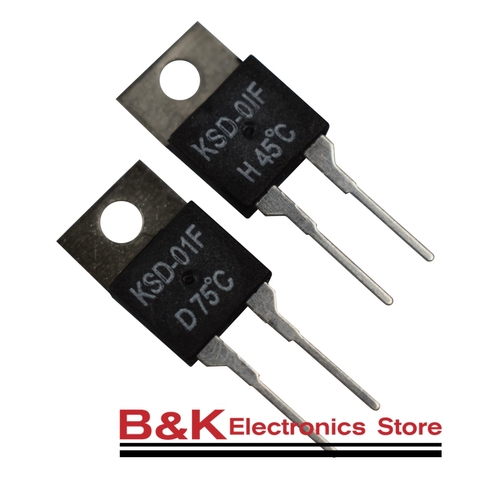 5PCS KSD-01F 40~150 Degree Celsius Normally Open Close Temperature Switch Thermostat Thermal Protector TO-220 ► Photo 1/3