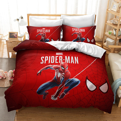 Marvel Character Boy Bedding Set, Queen Size Boy Bedding Set