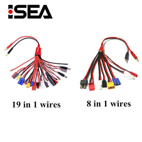 HTRC 8 in 1 Charger Cables Set for IMAX B6 Charger RC Part Lipo Battery Multi Charging Plug Convert Cable Line ► Photo 1/6