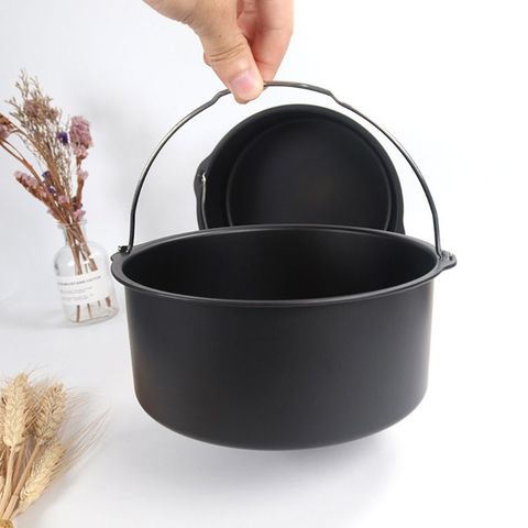 6/7/8'' Non Stick Cake Mold Baking Tray Pan Round Roasting Basket Bakeware Mould Air Fryer Accessories ► Photo 1/6