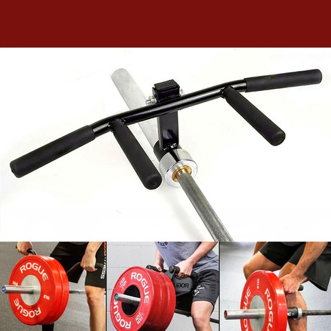 Fitness Barbell T-Bar Row Platform Landmines Handle Core Strength Training Gym Home Workout Attachment Deadlift Squat Rowing Bar ► Photo 1/5