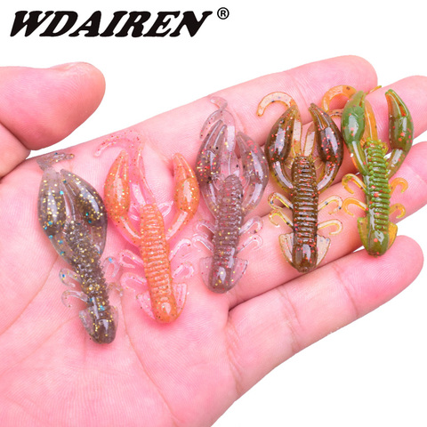 20pcs/lot 50mm 2g Worms rubber soft bait shrimp odor salt fishing lures swivel shrimp fishing bass Lure Fishing tackle ► Photo 1/4