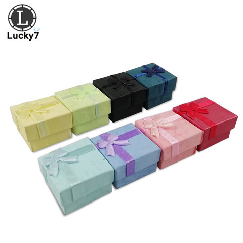 24pcs Assorted Jewelry Gifts Boxes for Jewelry Display 4*4*3cm Assorted Colors Ring Box Small Gift Boxes ► Photo 1/6