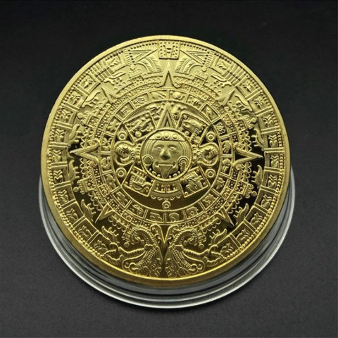 Non-currency Pyramids Silver American Memorial Coins Gold Aztec Maya Mexico Foreign ► Photo 1/5