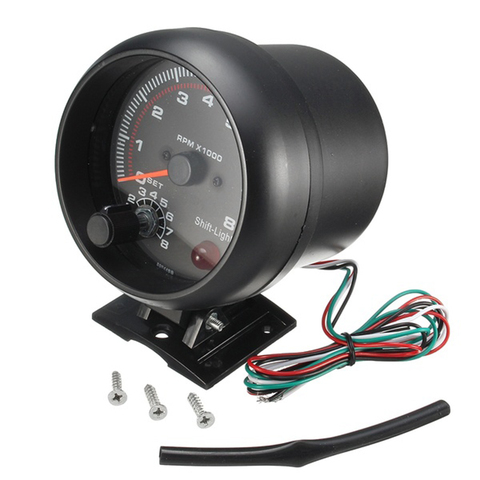 Hot sale Waterproof 12v Car Led Shift Light 0-8000 Rpm New Tachometers Tacho Gauge Meter ► Photo 1/6