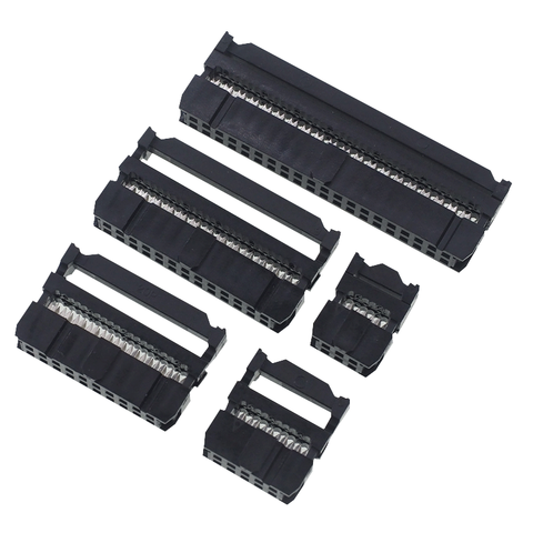 10PCS FC-6/8/10/12/14/16/18/20/30/40/50 Pins Female Header IDC Socket Connector 2.54MM pitch FOR 1.27MM Ribbon Cable Connector ► Photo 1/5