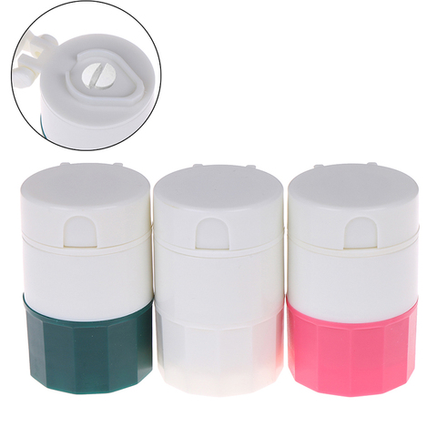 4 in 1 Portable 4 Layer Powder Tablet Grinder Powder Pill Cutter Medicine Splitter Box Storage Crusher 1pcs ► Photo 1/6