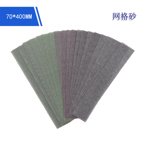 10 Pcs 400*70mm Mesh Abrasive Dust Free Sanding Discs Anti-blocking Dry Grinding Sandpaper 80 to 320 Grit Hook Loop ► Photo 1/6