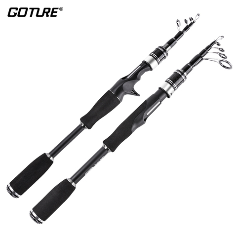 Goture Spinning Casting Fishing Rod 1.68m 1.98m 2.25m 2.52m Carbon Fiber Telescopic Lure Fishing Rod for Carp Bass Trout ► Photo 1/6