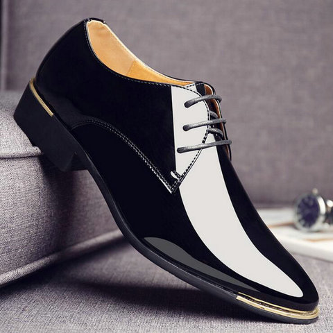 Men Black Wedding Formal Shoes