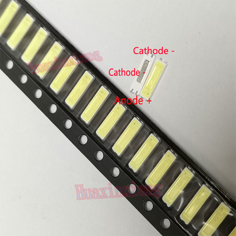 100PCS/Lot Jufei SMD LED 7020 3v 0.7W 240mA Cool white 10000-13000K For TV Backlight Application ► Photo 1/1