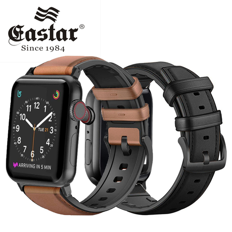 Silicone Leather Strap For Apple Watch band 40mm iWatch Band 38mm 42mm 44mm watchband bracelet apple watch series 5 4 3 2 1 ► Photo 1/6