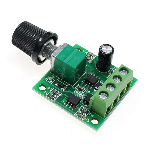 DC 1.8V 3V 5V 6V 12V 2A PWM Motor Speed Controller Low Voltage Motor Speed Controller PWM 0~100% Adjustable Drive Module ► Photo 1/4