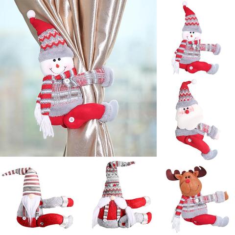 2022 Christmas Santa Curtain Buckle Christmas Decoration for Home Christmas Ornaments Xmas Natal Navidad 2022 Happy New Year ► Photo 1/6