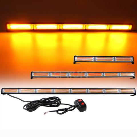 36W to 144W COB LED Traffic Adviser Emergency Warning Safety Signal Strobe Light Bar Amber Yellow Red Blue For Tow Plow Truck ► Photo 1/6