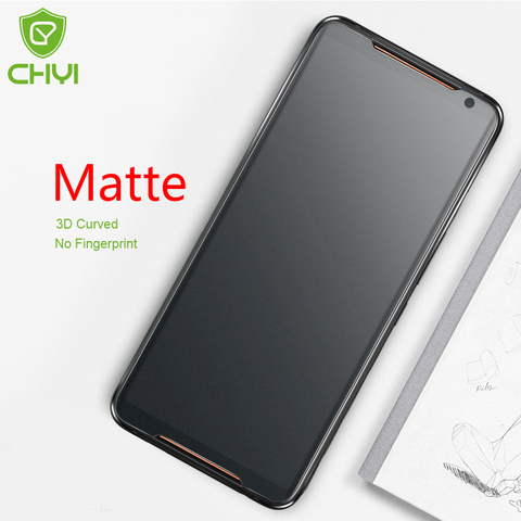 CHYI No Fingerprint Matte Film For Asus ROG Phone 2 II 3D Curved Screen Protector Hydrogel Frosted Film full cover Rog 3 ZS661KS ► Photo 1/6