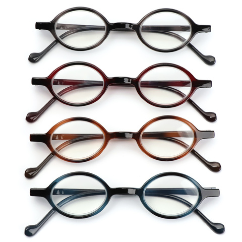 1PC Retro Round Frame Reading Glasses Anti Blue Rays Read Eyeglass Flat Mirror Men Women Vision Care Spectacles +1.0~+4.0 ► Photo 1/6