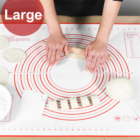 Non-slip Silicone Pastry Mat Large Silicone Baking Mat Sheet Pizza Dough Rolling Mats Fondant Pie Crust Mat Liners Counter Tools ► Photo 1/6