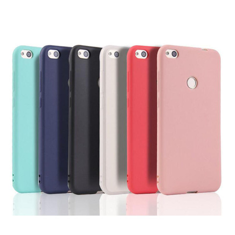 For Huawei P8 lite 2017 Case Honor 8 lite Case P9 Lite 2017 Silicone Soft TPU Cover Matte Candy solid colors Case ► Photo 1/6