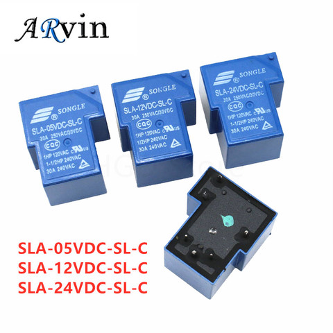 5PCS Power relays SLA-05VDC-SL-C SLA-12VDC-SL-C SLA-24VDC-SL-C 5V 12V 24V 30A 6PIN T90 new and original ► Photo 1/6