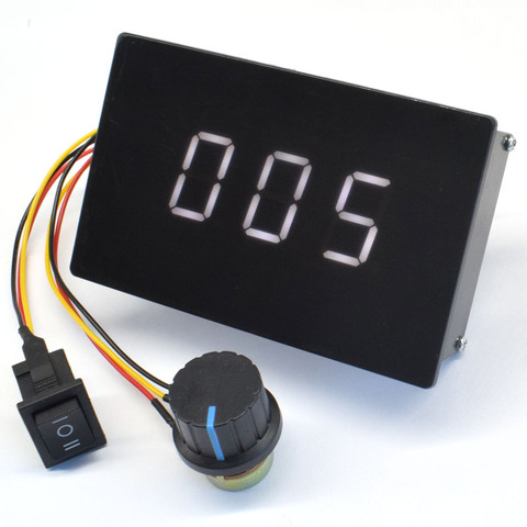 DC 6-60V 20A DC Motor Speed Controller Regulator Digital Display 0~100% adjustable PWM 6V 12V 24V 48V 2000W Forward Backward ► Photo 1/6