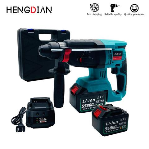 21V Makita Cordless Hammer Brushless Hammer Drill with Depth Ruler/Battery 360 degree Rotating Handle ► Photo 1/6