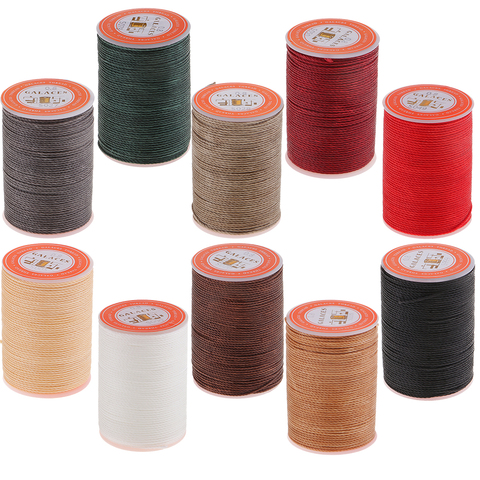 1 Spool 60 Yards Leather Sewing Round Waxed Thread Cord 0.8mm DIY Hand Stitching Craft ► Photo 1/6