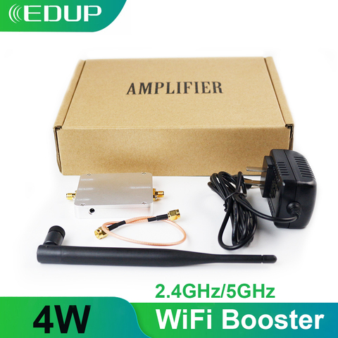 EDUP 5GHz/2.4GHz 4W Wifi Signal Booster Wireless Repeater Broadband Amplifier for WIFI Router Accessories Range Extender Adapter ► Photo 1/6