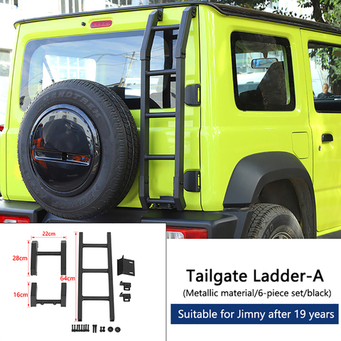 Protection Framework For Suzuki Jimny Jb74 2022+ Car Rear Door Tail Door Ladder Accessories ► Photo 1/6