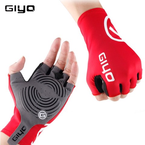 Giyo Anti Slip Gel Wind Cycling Half Finger Gloves Breathable Outdoor Lycra Fabric Mittens MTB Gloves Racing Road Bike Glove ► Photo 1/6