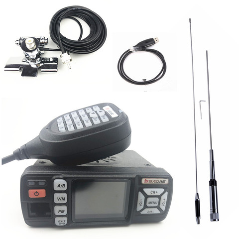 Baojie BJ-318 Mini Mobile Radio 136-174 400-490MHz BJ 318 Dual Band Two Way Transceiver Car Walkie Talkie CB Radio BJ318 SSB ► Photo 1/6
