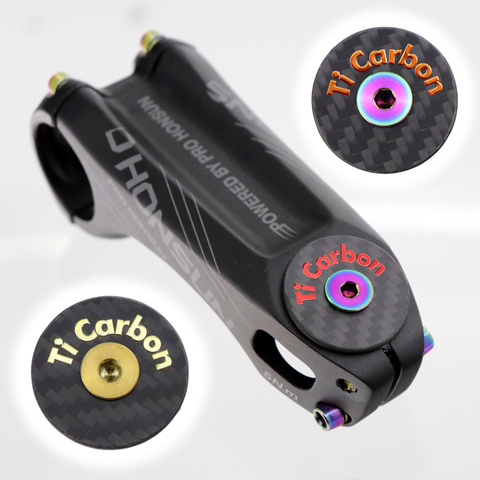 7g Carbon Bicycle Stem Headset Top Cap with Titanium Screw Headset Cover  bike stem cover ► Photo 1/6