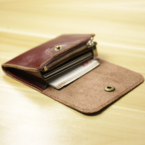 SIKU genuine leathe purse handmade coin purses holders brand women wallet case ► Photo 1/5