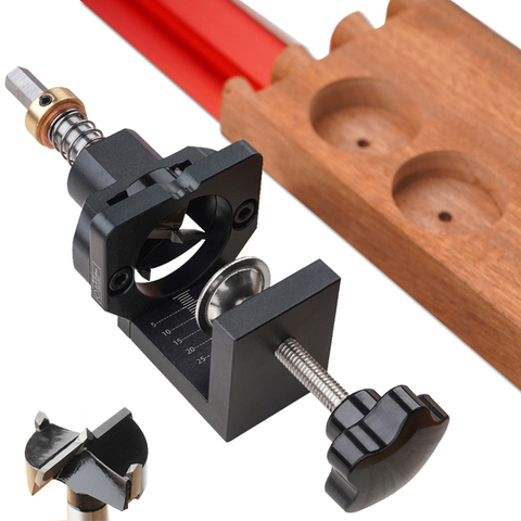Cabinet Hinge Drilling Hole Puncher 35mm Drill Guide Locator Dowel Jig For Door Concealed Installation Household Tools ► Photo 1/6