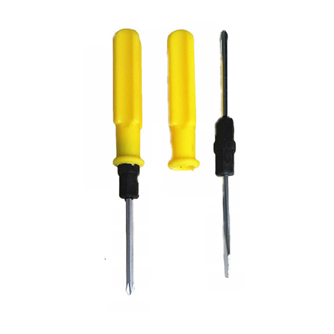 Dual Purpose Screwdriver Kit Set Small Portable Screw Driver Yellow Handle Repair Hand Tools Precision Car Repair pen Word Cross ► Photo 1/6