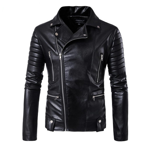 2022 High-end brand men zipper leather jacket Wolverine casual PU leather locomotive coat Logan bomber jacket slim coat size 5XL ► Photo 1/6