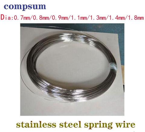 Stainless steel spring hard wire Fishing hard wire bending spring wire 0.7mm/0.8mm/0.9mm/1mm ► Photo 1/2
