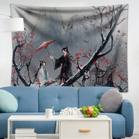 Anime Mo Dao Zu Shi Canvas Painting Wall Art Wei Wuxian Lan Wangji Prints  and Posters