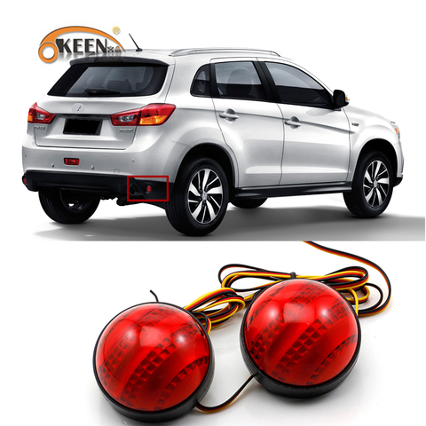 2PCS For MITSUBISHI ASX 2013 2014 2015 2016 Led Rear Bumper Reflector Light Driving Braking Taillight ► Photo 1/6