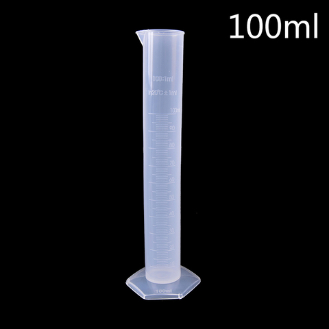 100ml Plastic Measuring Cylinder Laboratory Test Graduated Tube tool Affordable Chemistry Set ► Photo 1/3