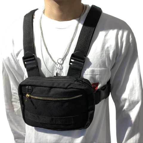 Men Women Chest Rig Bag Hip Hop Streetwear Waist Bag Adjustable Tactical  Chest Bags Fanny Pack Streetwear Waist Packs