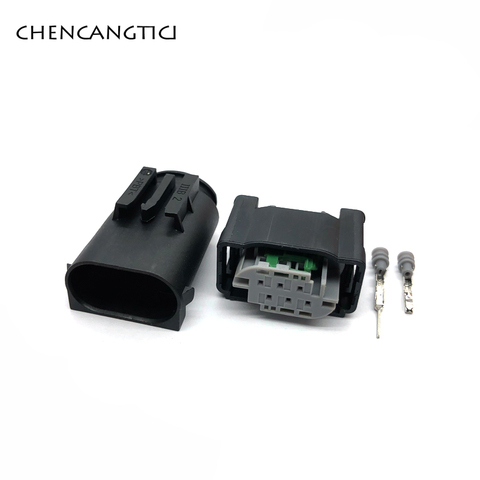 2 sets pcs 6 pin way 0.6 mm car Accelerator Pedal Connector plug 1-967616-1 7M0973119 For BENZ BMW Throttle Valve Sensor ► Photo 1/6